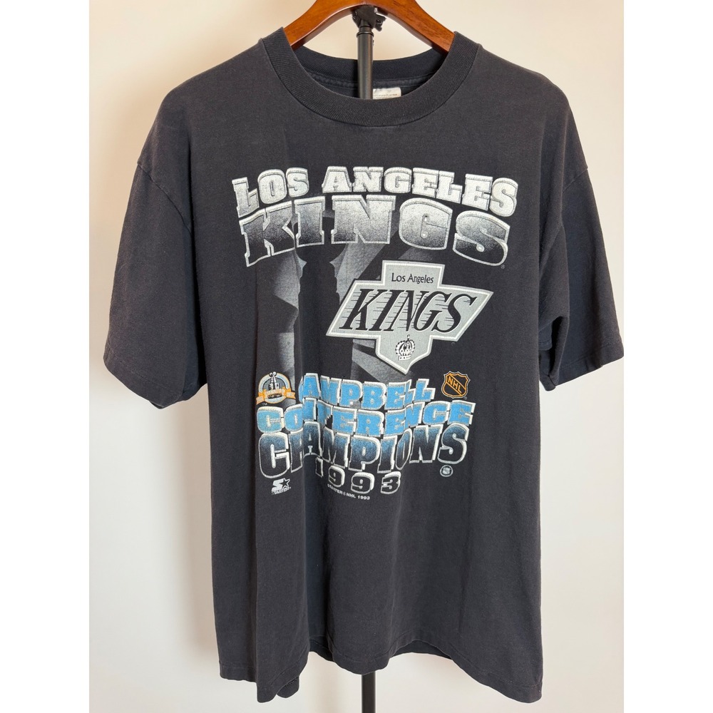 Vintage 1993 Los Angeles Kings Campbell Conference Champions T-Shirt XL Starter